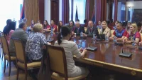 Prijem za rukometašice Borca
