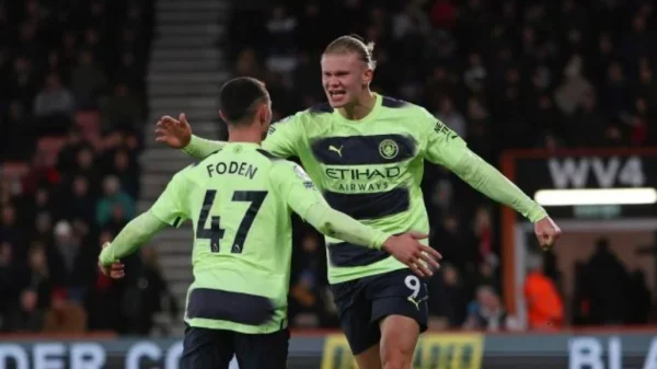 Haland rekoredr Sitija, Premier League