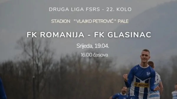 Fudbaleri Romanije danas u komšijskom derbiju dočekuju ekipu sokolačkog Glasinca, Druga liga RS – Istok