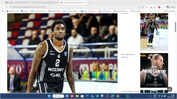 Košarkaši Partizana Mozzart Bet ostvarili su pobedu protiv FMP-a rezultatom 79:91 (21:19, 23:20, 16:28, 19:24)., ABA liga - grupa A
